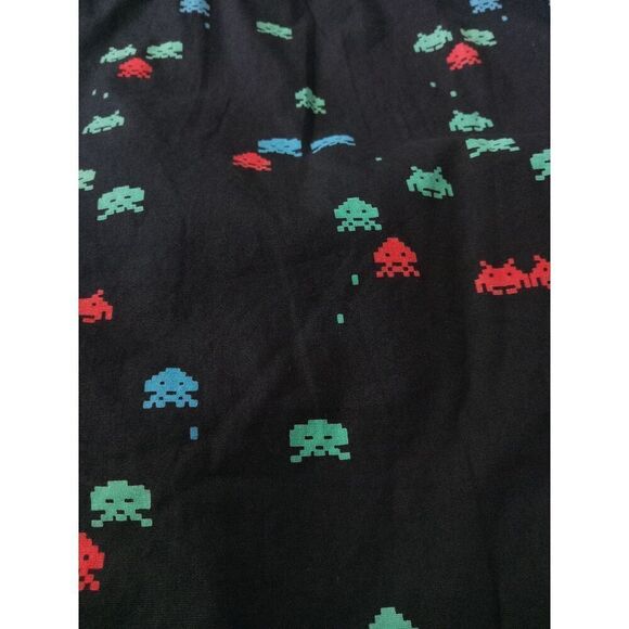 American Republic Black Space Invaders Pattern Button Front Shirt Men's Large - Picture 11 of 12